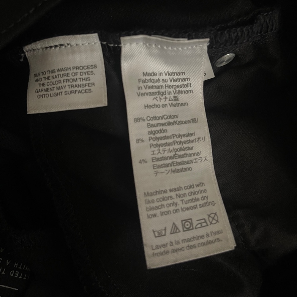 J. Crew Women's Black Toothpick Jeans Size 29 - Picture 5 of 5